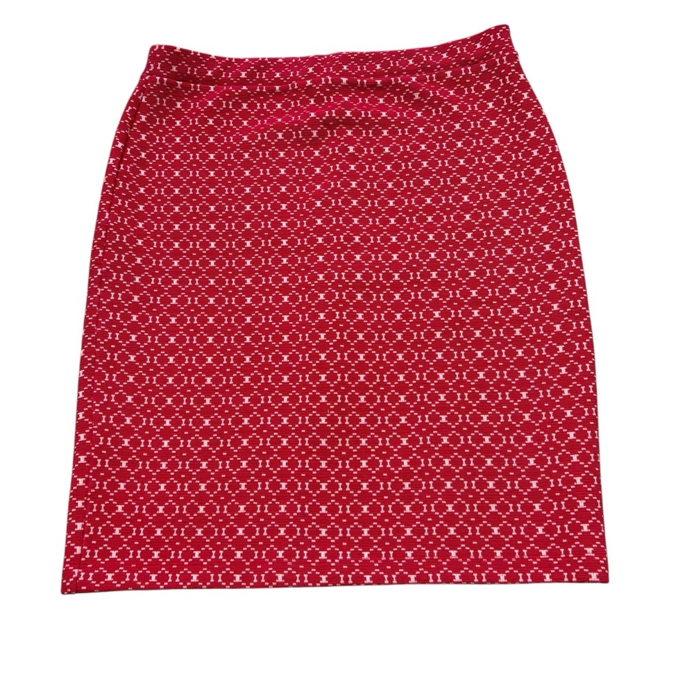 Ladies Leota Bellissimo Jacquard Pencil Skirt, Pink‎ and White Size Medium